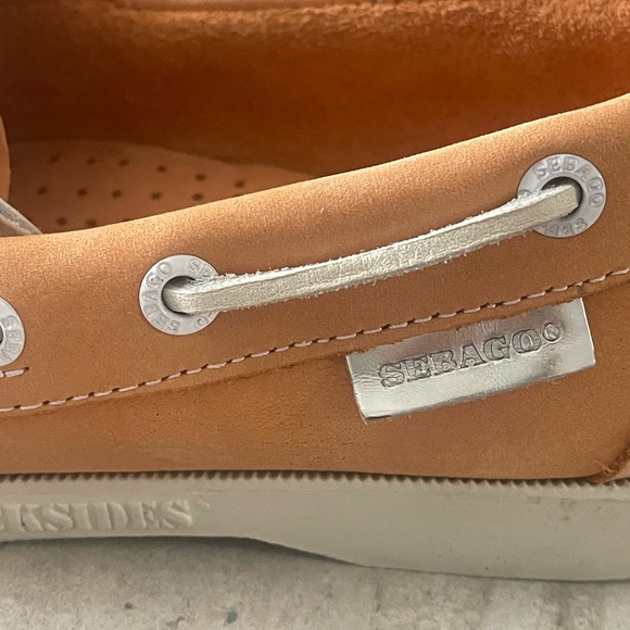 Sebago Docksides Women Spinnaker 2-Eye Slip On Suede Boat Shoes Loafers - Picture 5 of 7